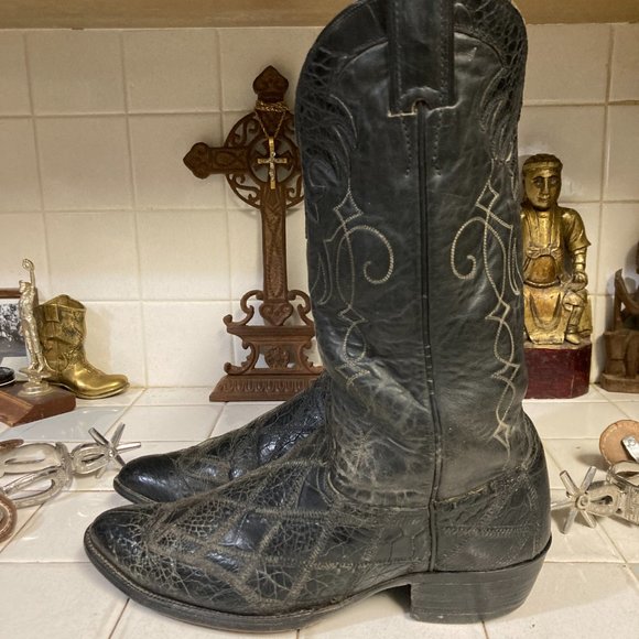 JUSTIN ALLIGATOR BOOTS 10 D main image 16